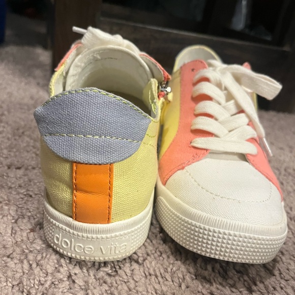 Dolce Vita Colorful Zippered Tennis Shoes Size 6.5 - Picture 5 of 6